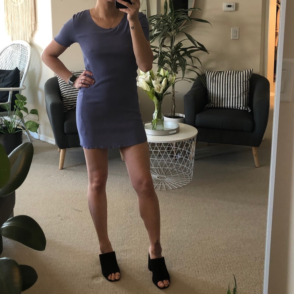 Aritzia Periwinkle tshirt dress